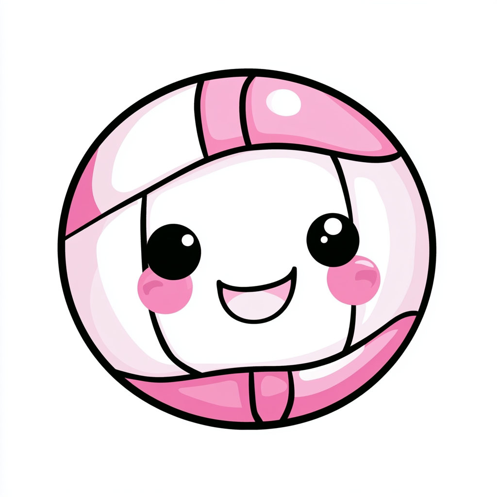 Pink Striped Smiley