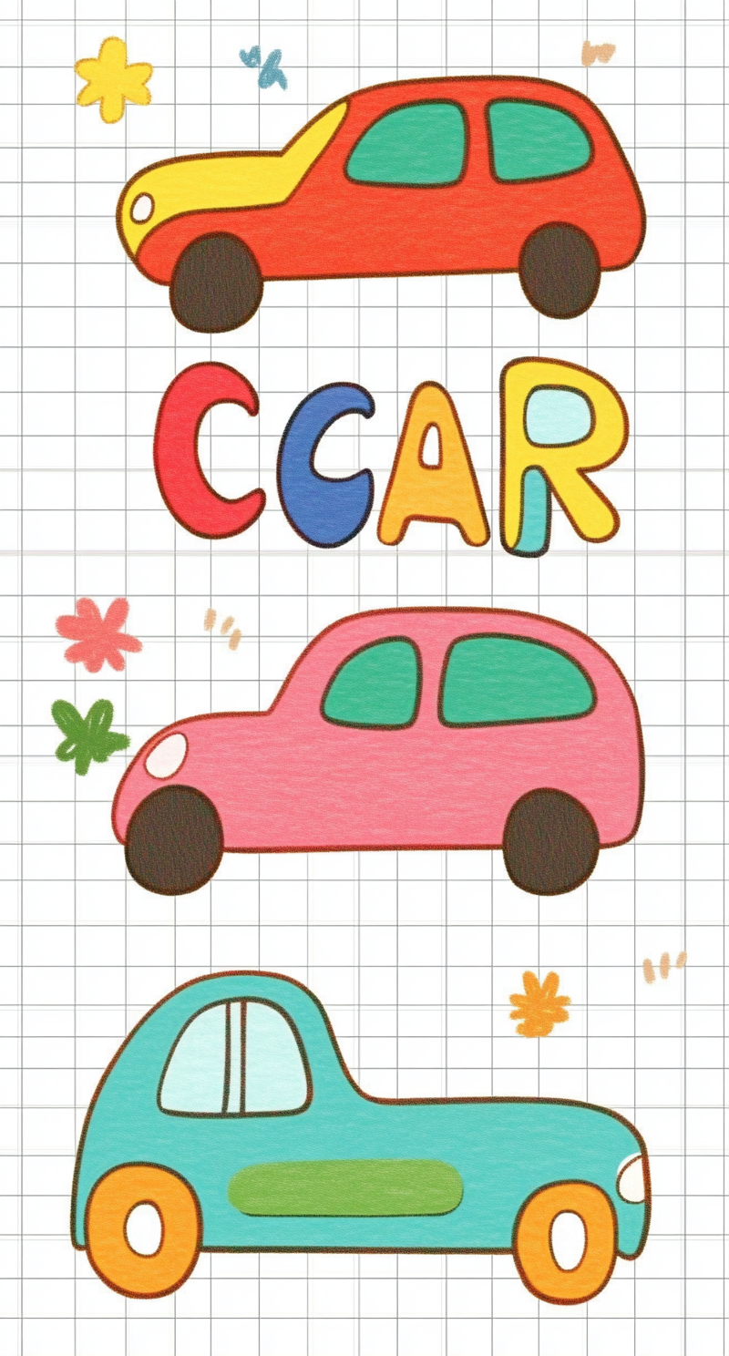 Chunky Color Cars