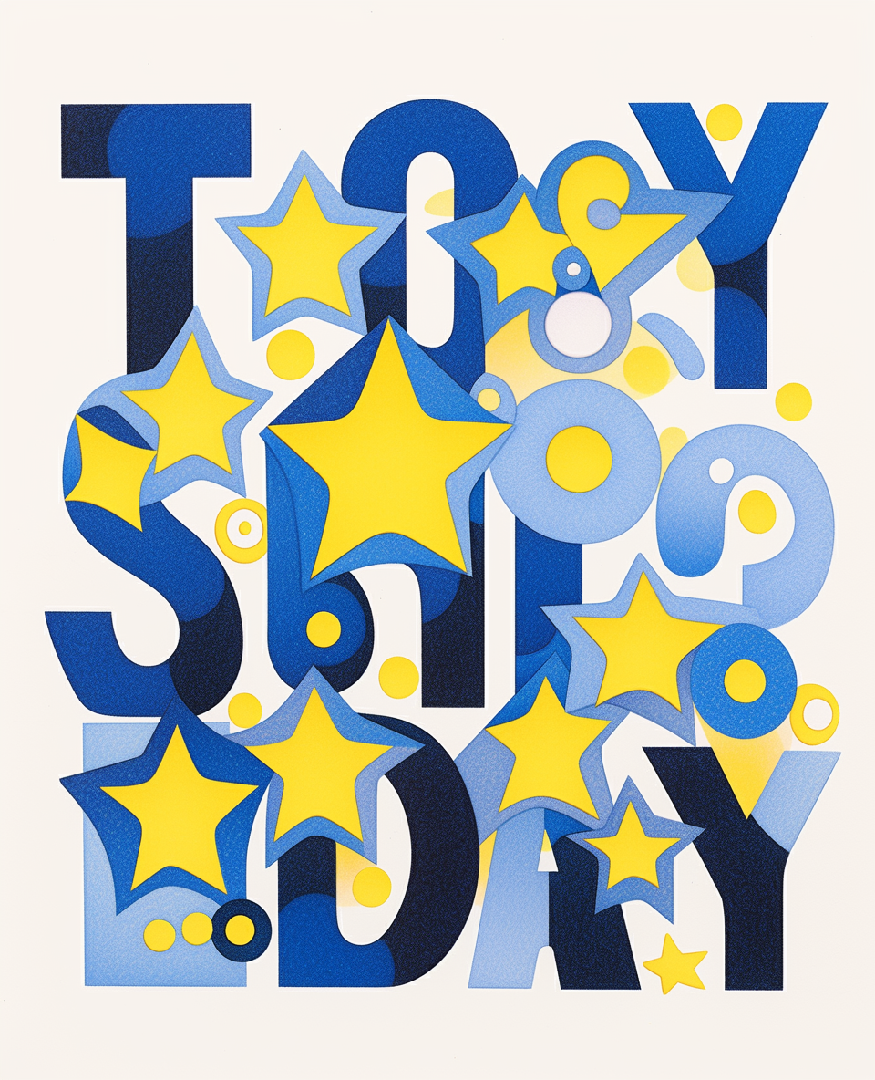Bold Starry Typography