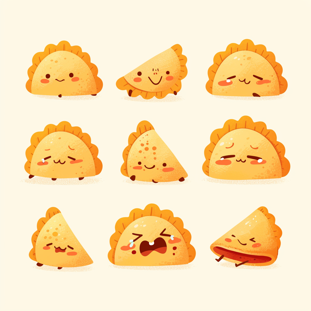 Playful Empanada Faces