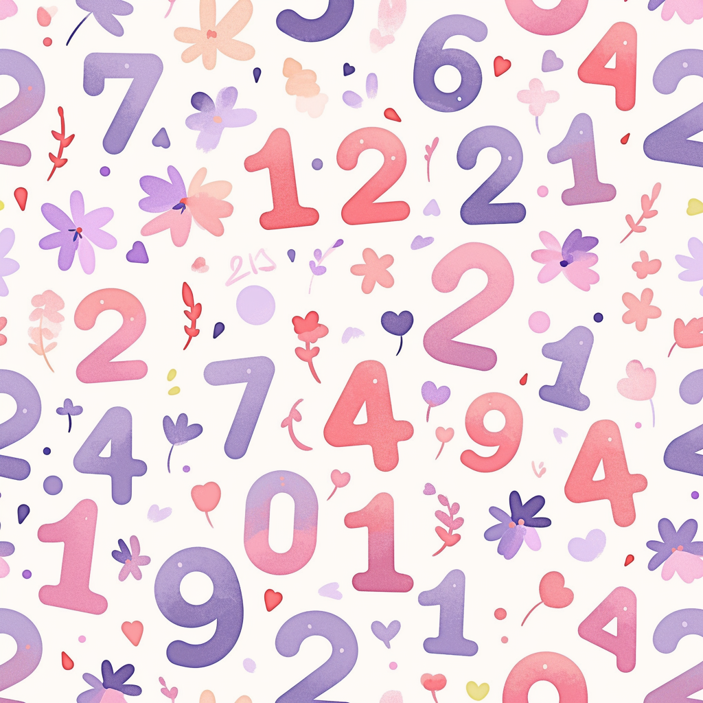 Pastel Digit Bloom