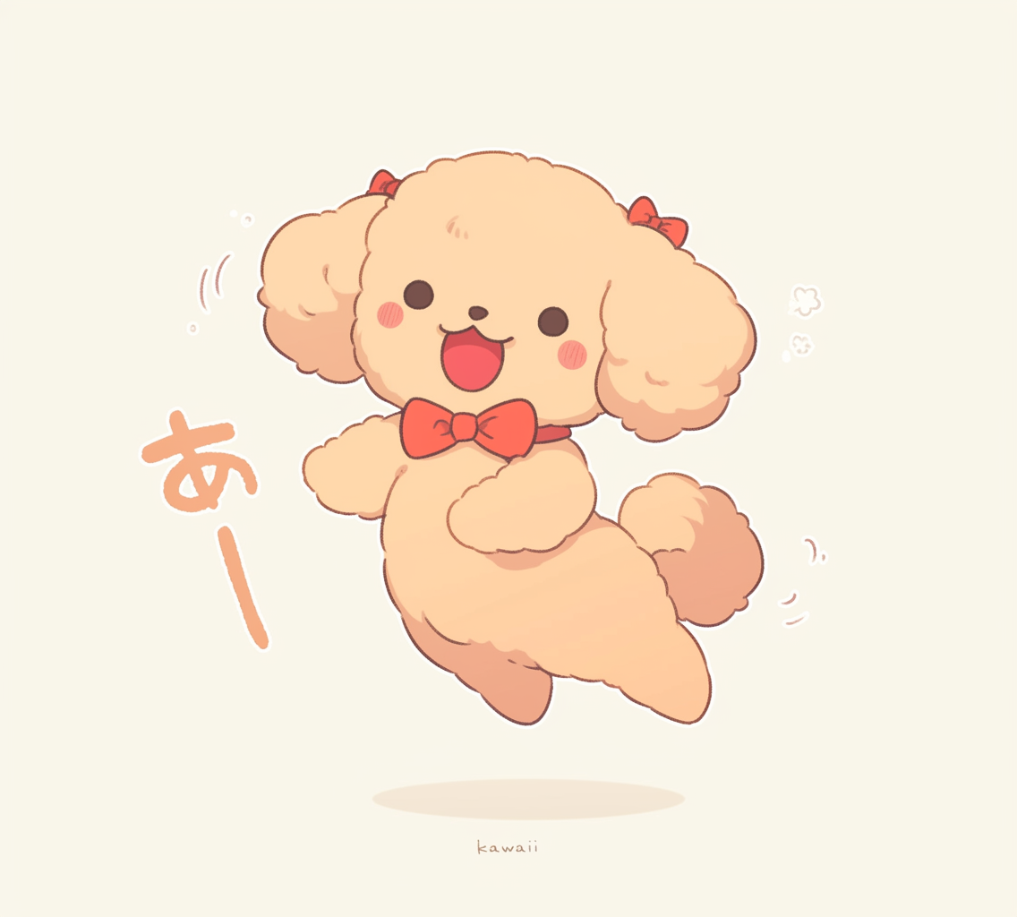 Happy Poodle Bow