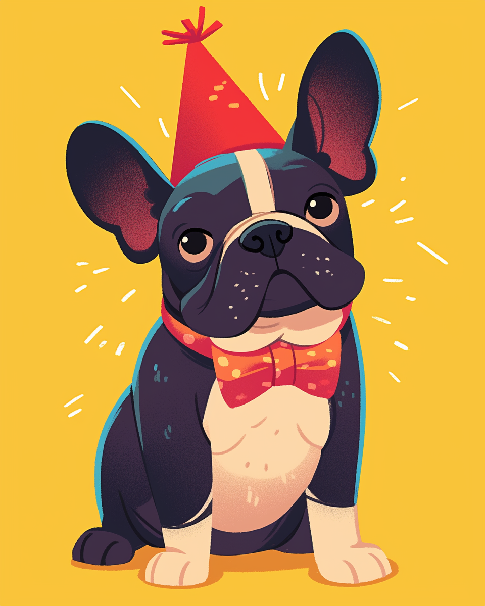 Festive French Bulldog