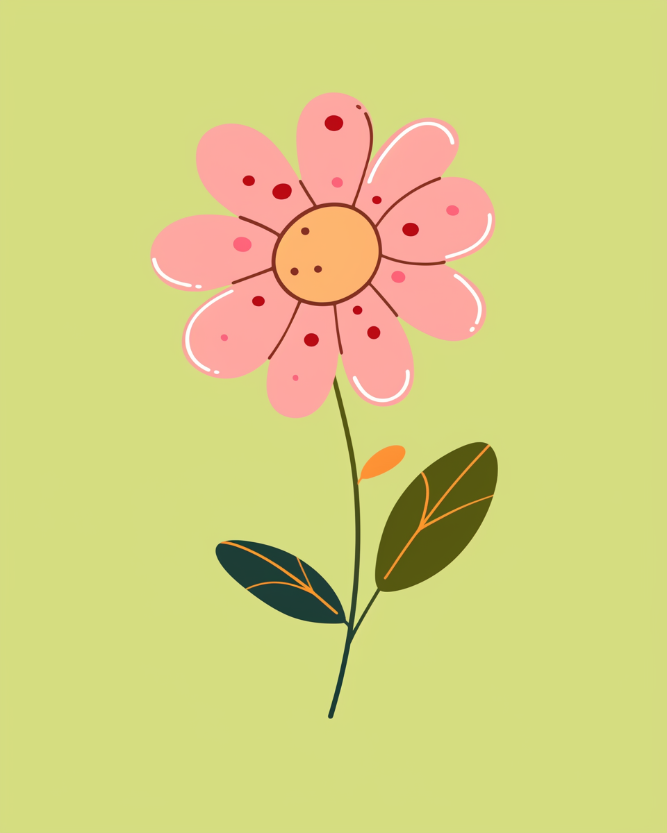 Pink Bloom Dots