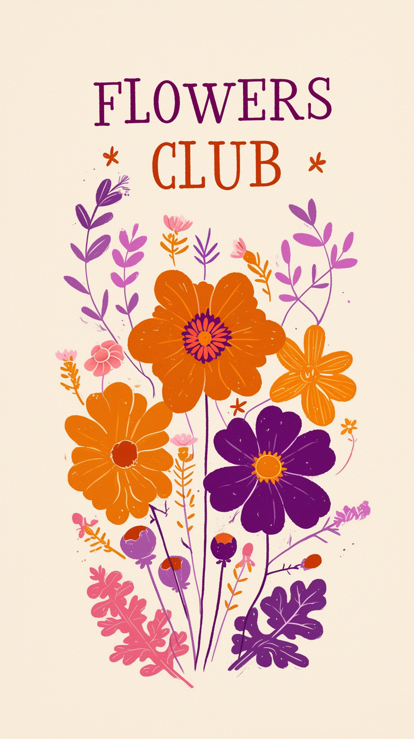 Vibrant Floral Club