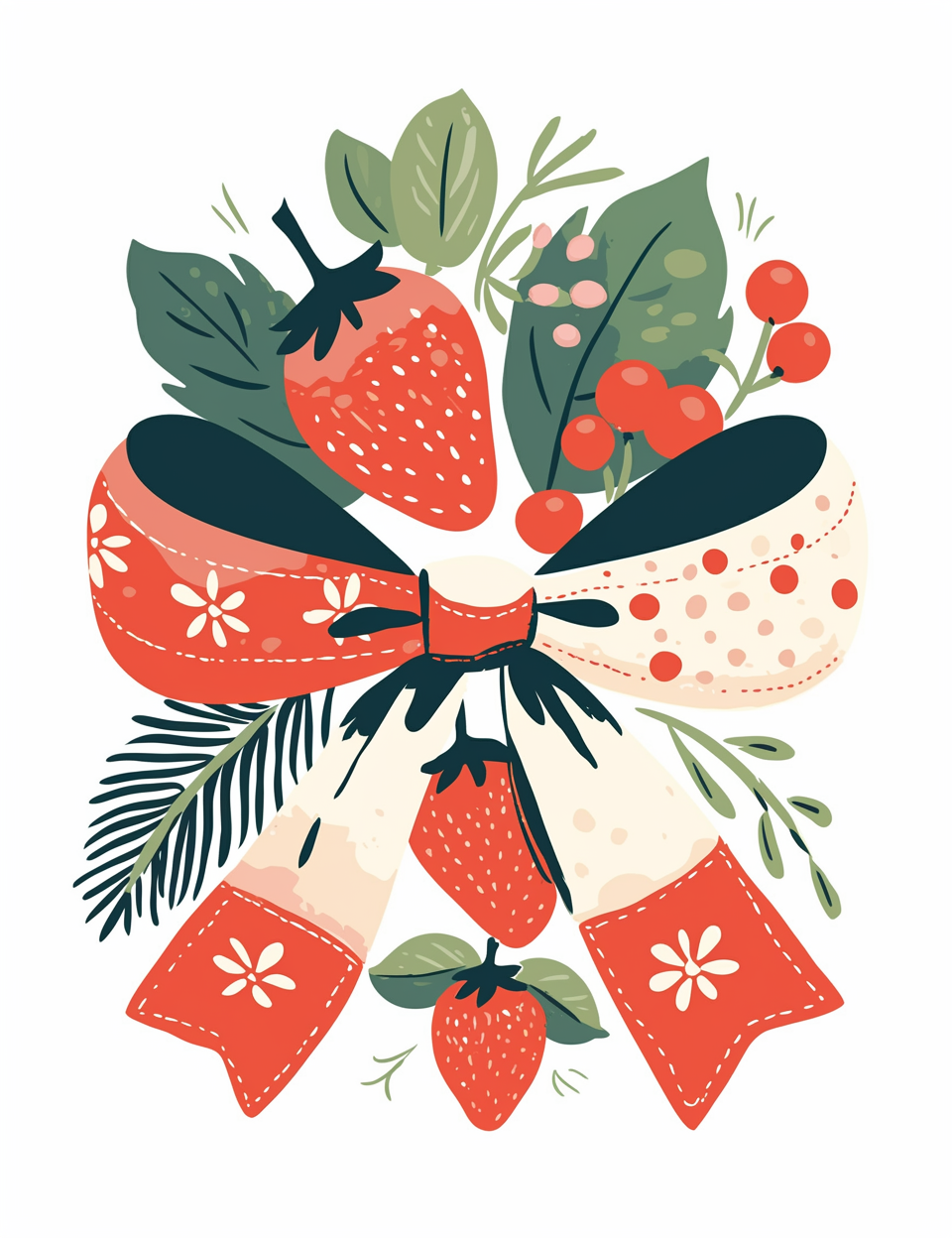 Strawberry Bow Bouquet
