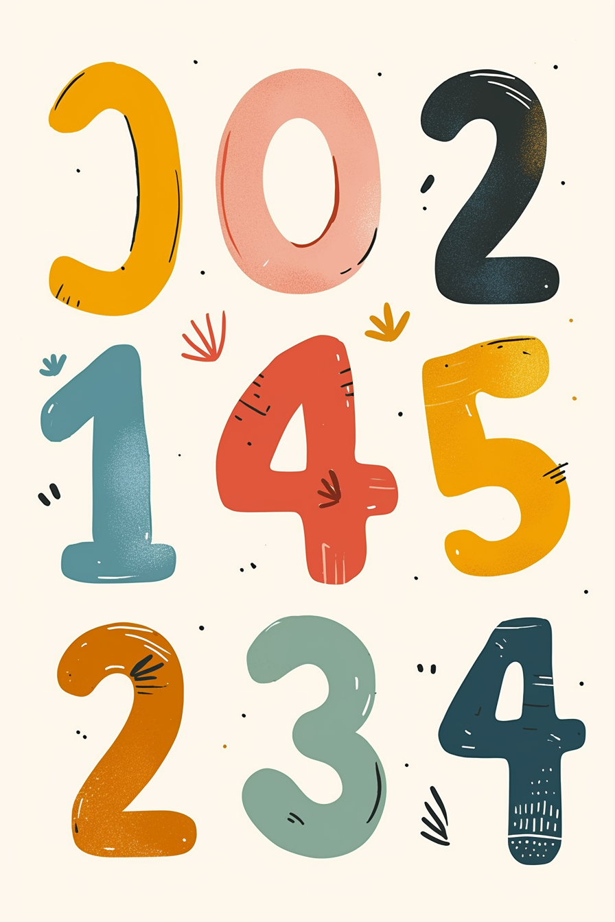 Chunky Block Digits