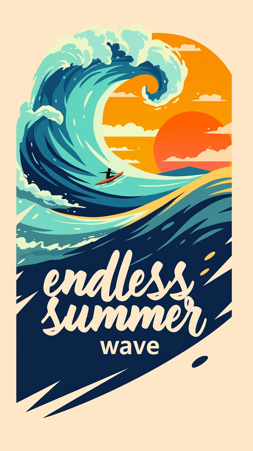 Sunset Surfer Curl
