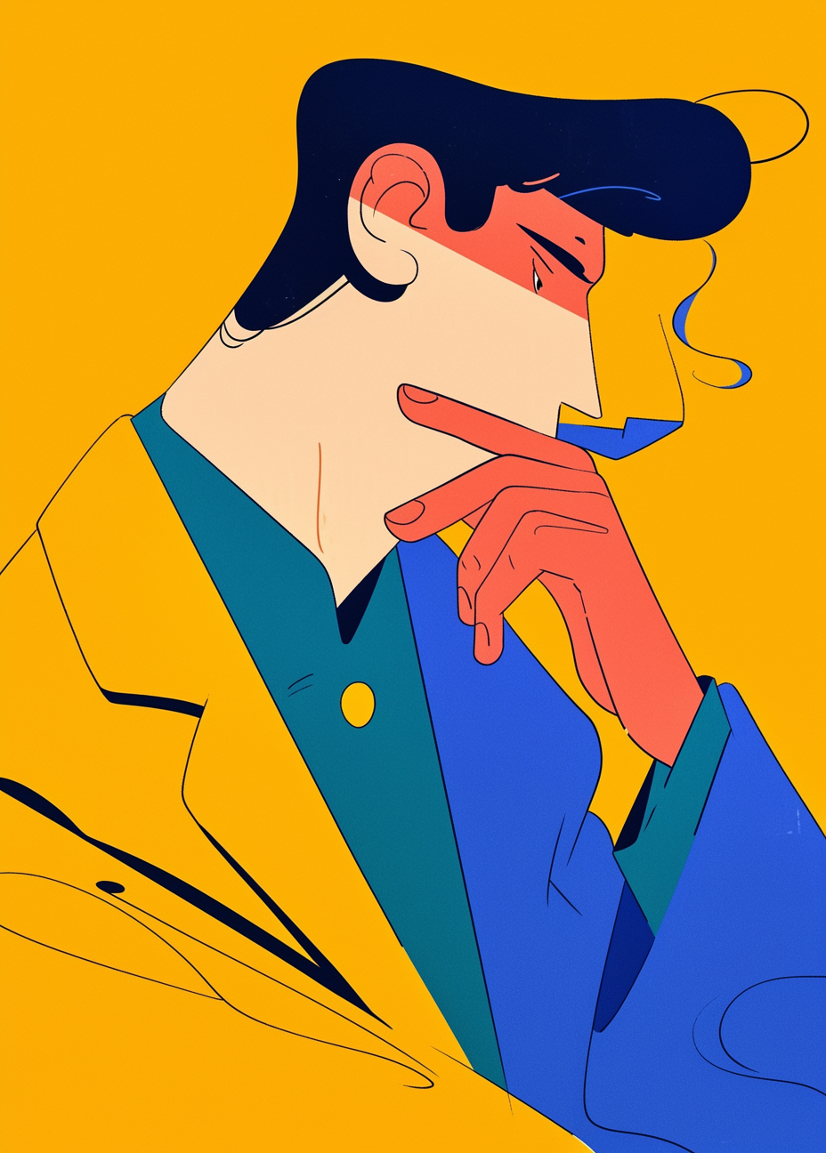 Stylized Thinker Profile