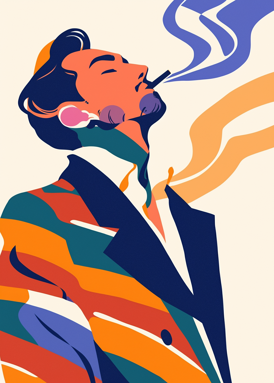 Vibrant Smoke Recliner