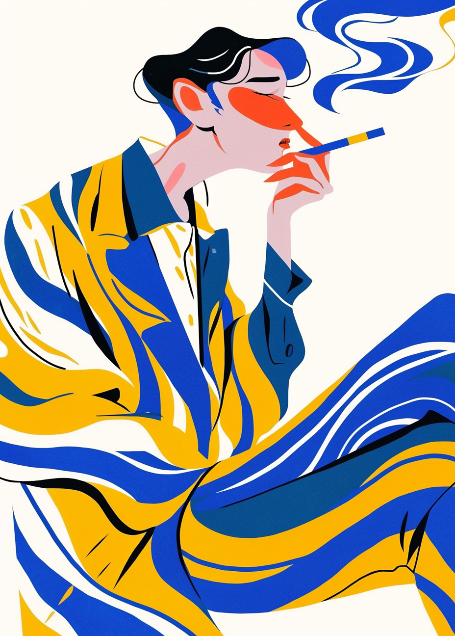 Stylized Smoker Swirl