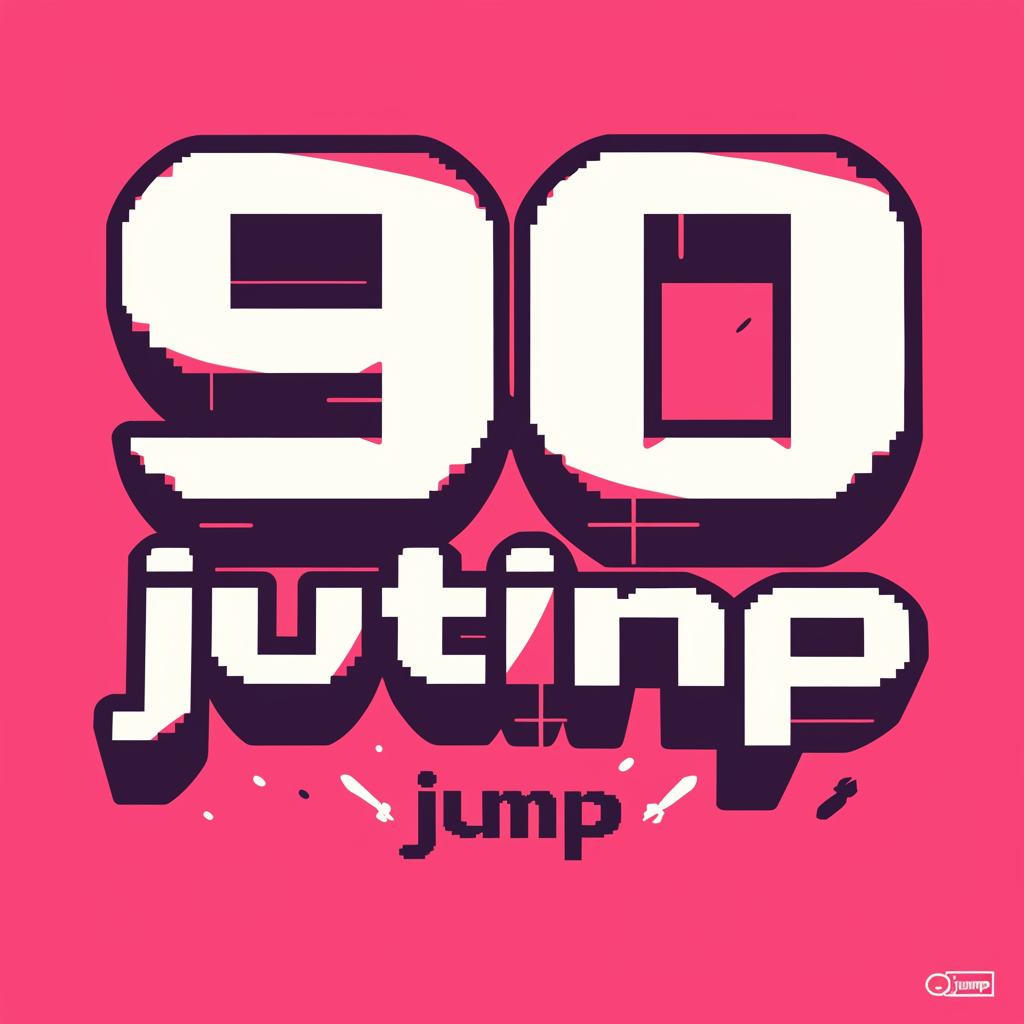 Bold Pixelated Ninety Jump