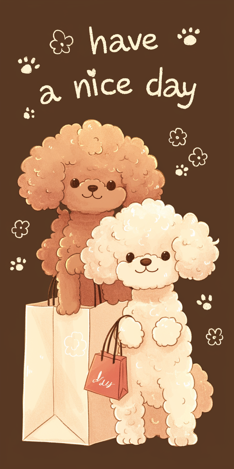 Caramel Poodle Stroll