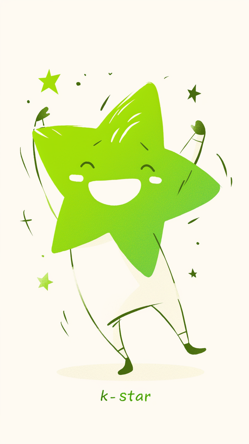 Joyful Green Star